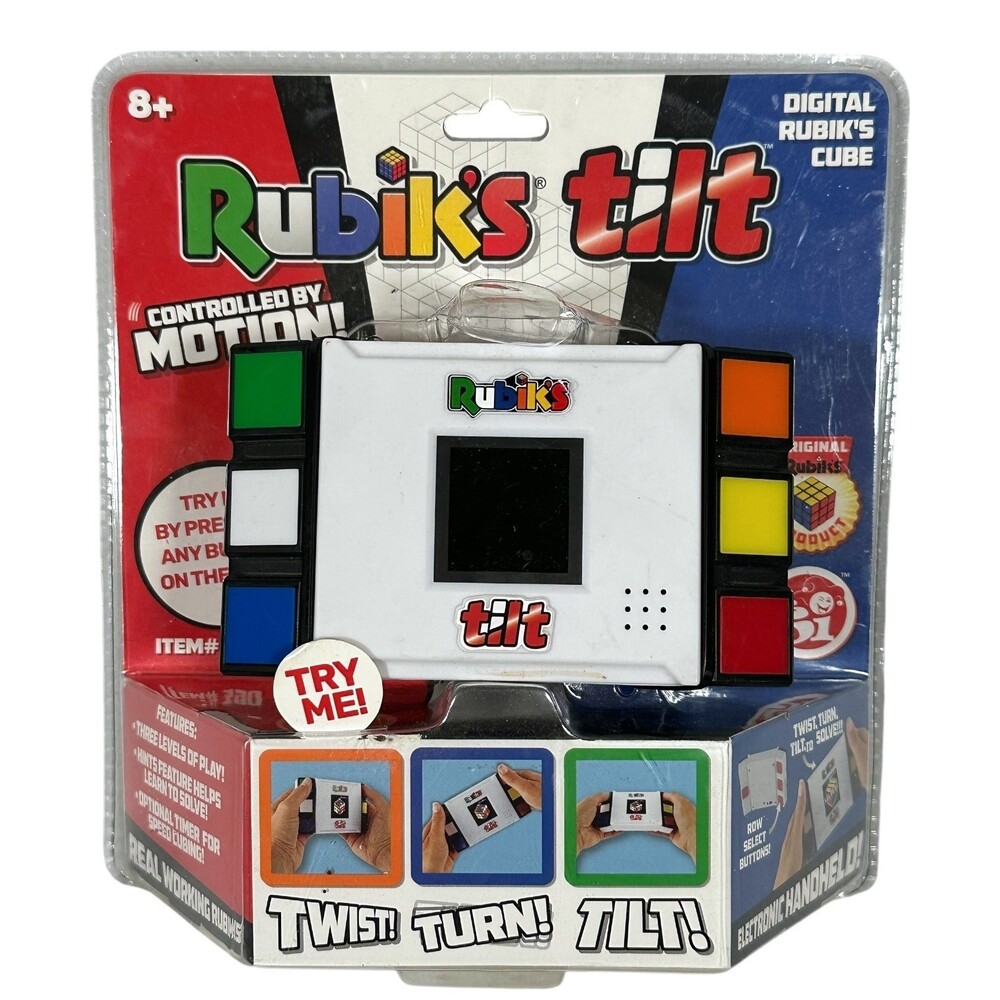 Rubiks Tilt Digital Electronic Handheld Game Controlled by Motion for Ages 8+